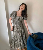 <1点即納あり>〈あみ様ご愛用〉ミクロフラワーワンピース 2タイプ展開 mirror me