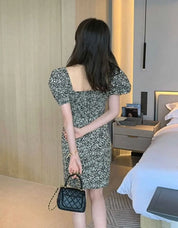 <1点即納あり>〈あみ様ご愛用〉ミクロフラワーワンピース 2タイプ展開 mirror me