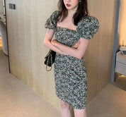 <1点即納あり>〈あみ様ご愛用〉ミクロフラワーワンピース 2タイプ展開 mirror me