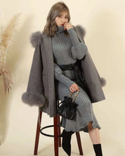 <残り1点!>【動画あり】タートルネックふんわり美シルエットリブワンピース 2色展開 mirror me