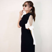 <ベージュ1点即納>【動画あり】オープンバックバイカラーリボンワンピース 2色展開 - select store mirror me<ベージュ1点即納>【動画あり】オープンバックバイカラーリボンワンピース 2色展開194477774mirror meselect store mirror me194477774【即納】ベージュ M