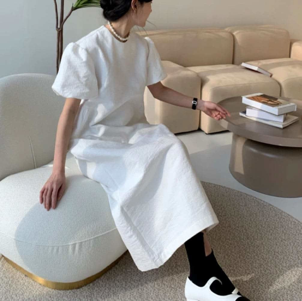 <ホワイト1点即納>ラウンドネック上品パフスリーブワンピース 2色展開 - select store mirror me<ホワイト1点即納>ラウンドネック上品パフスリーブワンピース 2色展開194487926mirror meselect store mirror me194487926【即納】ホワイト