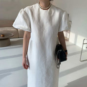 <ホワイト1点即納>ラウンドネック上品パフスリーブワンピース 2色展開 - select store mirror me<ホワイト1点即納>ラウンドネック上品パフスリーブワンピース 2色展開194487926mirror meselect store mirror me194487926【即納】ホワイト