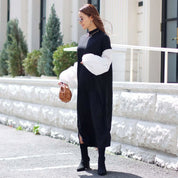 <ブラック1点即納>【動画あり】ニット切り替えランタンスリーブワンピース 2色展開 - select store mirror me<ブラック1点即納>【動画あり】ニット切り替えランタンスリーブワンピース 2色展開194489742mirror meselect store mirror me194489742オフホワイト