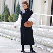 <ブラック1点即納>【動画あり】ニット切り替えランタンスリーブワンピース 2色展開 - select store mirror me<ブラック1点即納>【動画あり】ニット切り替えランタンスリーブワンピース 2色展開194489742mirror meselect store mirror me194489742オフホワイト