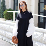 <ブラック1点即納>【動画あり】ニット切り替えランタンスリーブワンピース 2色展開 - select store mirror me<ブラック1点即納>【動画あり】ニット切り替えランタンスリーブワンピース 2色展開194489742mirror meselect store mirror me194489742オフホワイト