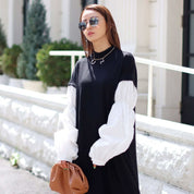 <ブラック1点即納>【動画あり】ニット切り替えランタンスリーブワンピース 2色展開 - select store mirror me<ブラック1点即納>【動画あり】ニット切り替えランタンスリーブワンピース 2色展開194489742mirror meselect store mirror me194489742オフホワイト