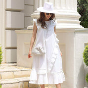 <ブラック1点即納>【動画あり】アシンメトリーデザインプリーツフリルワンピース 3色展開 - select store mirror me<ブラック1点即納>【動画あり】アシンメトリーデザインプリーツフリルワンピース 3色展開194555280mirror meselect store mirror me194555280ホワイト