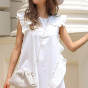 <ブラック1点即納>【動画あり】アシンメトリーデザインプリーツフリルワンピース 3色展開 - select store mirror me<ブラック1点即納>【動画あり】アシンメトリーデザインプリーツフリルワンピース 3色展開194555280mirror meselect store mirror me194555280ホワイト