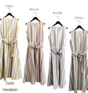 <イエローラスト1点即納>マルチストライプレーヨンワンピース 4色展開 - select store mirror me<イエローラスト1点即納>マルチストライプレーヨンワンピース 4色展開52694202mirror meselect store mirror me52694202【即納】イエロー