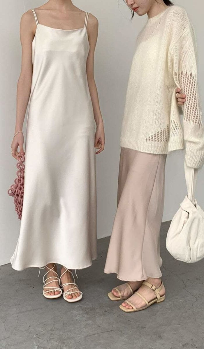 【動画あり】春カラーサテンダブルキャミロングワンピース 10色展開 - select store mirror me【動画あり】春カラーサテンダブルキャミロングワンピース 10色展開199903093mirror meselect store mirror me199903093ホワイト