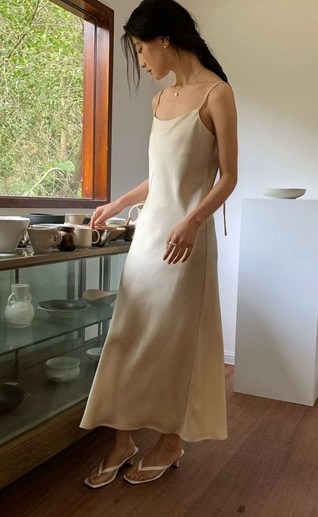 【動画あり】春カラーサテンダブルキャミロングワンピース 10色展開 - select store mirror me【動画あり】春カラーサテンダブルキャミロングワンピース 10色展開199903093mirror meselect store mirror me199903093ホワイト