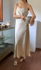 【動画あり】春カラーサテンダブルキャミロングワンピース 10色展開 - select store mirror me【動画あり】春カラーサテンダブルキャミロングワンピース 10色展開199903093mirror meselect store mirror me199903093ホワイト