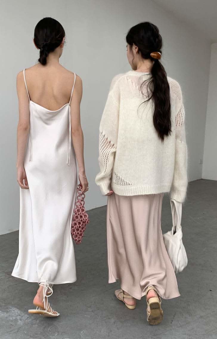 【動画あり】春カラーサテンダブルキャミロングワンピース 10色展開 - select store mirror me【動画あり】春カラーサテンダブルキャミロングワンピース 10色展開199903093mirror meselect store mirror me199903093ホワイト