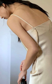 【動画あり】春カラーサテンダブルキャミロングワンピース 10色展開 - select store mirror me【動画あり】春カラーサテンダブルキャミロングワンピース 10色展開199903093mirror meselect store mirror me199903093ホワイト