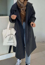 <インスタグラマー様ご愛用>【高品質ウール100%】【動画あり】ベーシックスタンドカラーウールコート 6色展開 mirror me