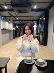 <インスタグラマー様ご愛用>【高品質ウール100%】【動画あり】ベーシックスタンドカラーウールコート 6色展開 mirror me