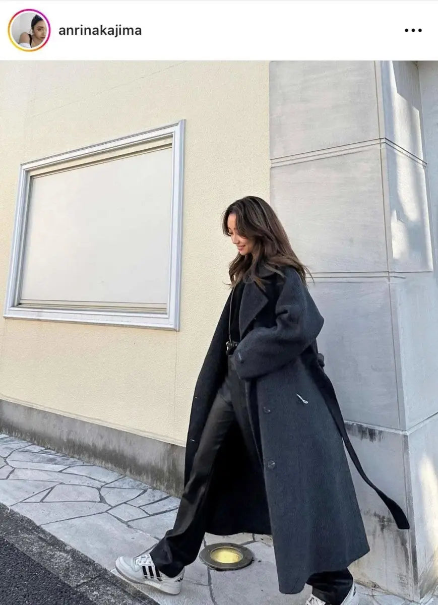 <インスタグラマー様ご愛用>【高品質ウール100%】【動画あり】ベーシックスタンドカラーウールコート 6色展開 mirror me