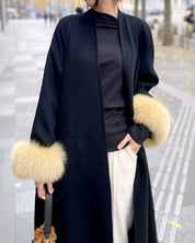 【高品質ウール100%&リアルフォックスファー100%】【動画あり】袖リアルファーウールロングカーディガン - select store mirror me【高品質ウール100%&リアルフォックスファー100%】【動画あり】袖リアルファーウールロングカーディガン153264348mirror meselect store mirror me153264348S