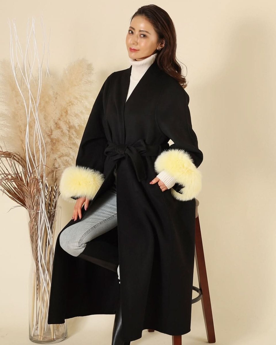 【高品質ウール100%&リアルフォックスファー100%】【動画あり】袖リアルファーウールロングカーディガン - select store mirror me【高品質ウール100%&リアルフォックスファー100%】【動画あり】袖リアルファーウールロングカーディガン153264348mirror meselect store mirror me153264348S