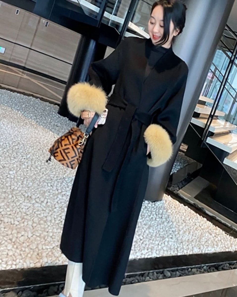 【高品質ウール100%&リアルフォックスファー100%】【動画あり】袖リアルファーウールロングカーディガン - select store mirror me【高品質ウール100%&リアルフォックスファー100%】【動画あり】袖リアルファーウールロングカーディガン153264348mirror meselect store mirror me153264348S