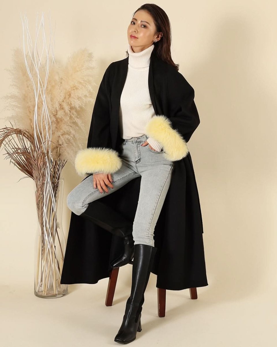 【高品質ウール100%&リアルフォックスファー100%】【動画あり】袖リアルファーウールロングカーディガン - select store mirror me【高品質ウール100%&リアルフォックスファー100%】【動画あり】袖リアルファーウールロングカーディガン153264348mirror meselect store mirror me153264348S