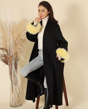 【高品質ウール100%&リアルフォックスファー100%】【動画あり】袖リアルファーウールロングカーディガン - select store mirror me【高品質ウール100%&リアルフォックスファー100%】【動画あり】袖リアルファーウールロングカーディガン153264348mirror meselect store mirror me153264348S