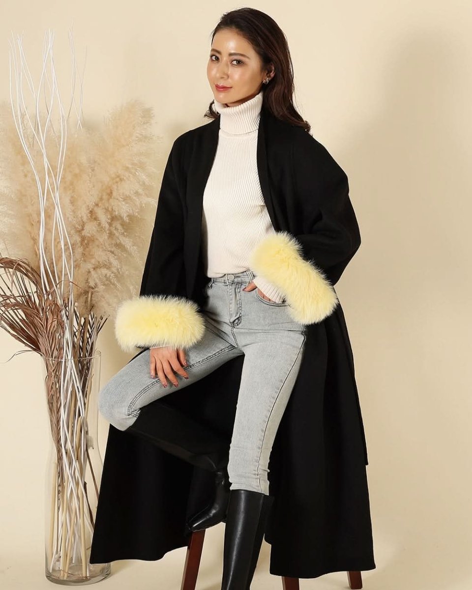 【高品質ウール100%&リアルフォックスファー100%】【動画あり】袖リアルファーウールロングカーディガン - select store mirror me【高品質ウール100%&リアルフォックスファー100%】【動画あり】袖リアルファーウールロングカーディガン153264348mirror meselect store mirror me153264348S