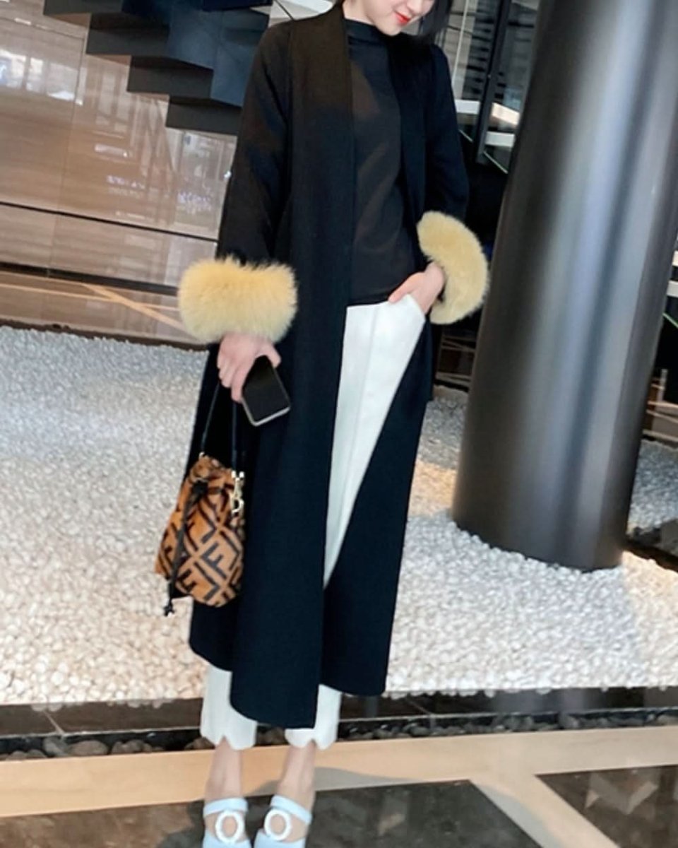 【高品質ウール100%&リアルフォックスファー100%】【動画あり】袖リアルファーウールロングカーディガン - select store mirror me【高品質ウール100%&リアルフォックスファー100%】【動画あり】袖リアルファーウールロングカーディガン153264348mirror meselect store mirror me153264348S