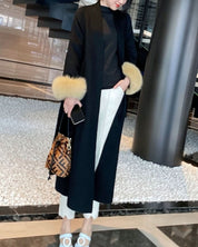 【高品質ウール100%&リアルフォックスファー100%】【動画あり】袖リアルファーウールロングカーディガン - select store mirror me【高品質ウール100%&リアルフォックスファー100%】【動画あり】袖リアルファーウールロングカーディガン153264348mirror meselect store mirror me153264348S