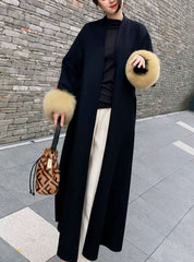 【高品質ウール100%&リアルフォックスファー100%】【動画あり】袖リアルファーウールロングカーディガン - select store mirror me【高品質ウール100%&リアルフォックスファー100%】【動画あり】袖リアルファーウールロングカーディガン153264348mirror meselect store mirror me153264348S