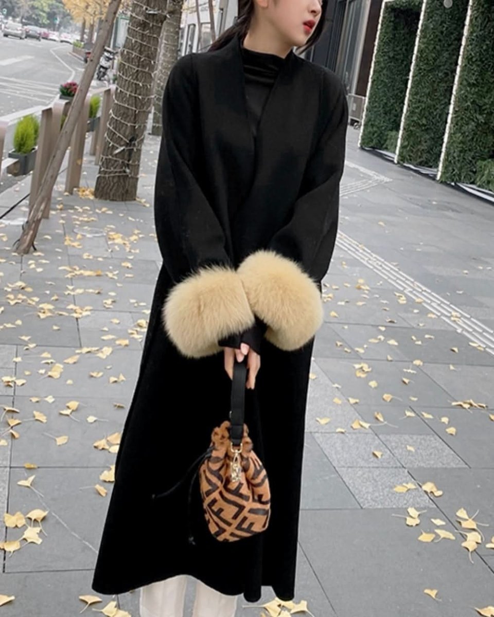 【高品質ウール100%&リアルフォックスファー100%】【動画あり】袖リアルファーウールロングカーディガン - select store mirror me【高品質ウール100%&リアルフォックスファー100%】【動画あり】袖リアルファーウールロングカーディガン153264348mirror meselect store mirror me153264348S