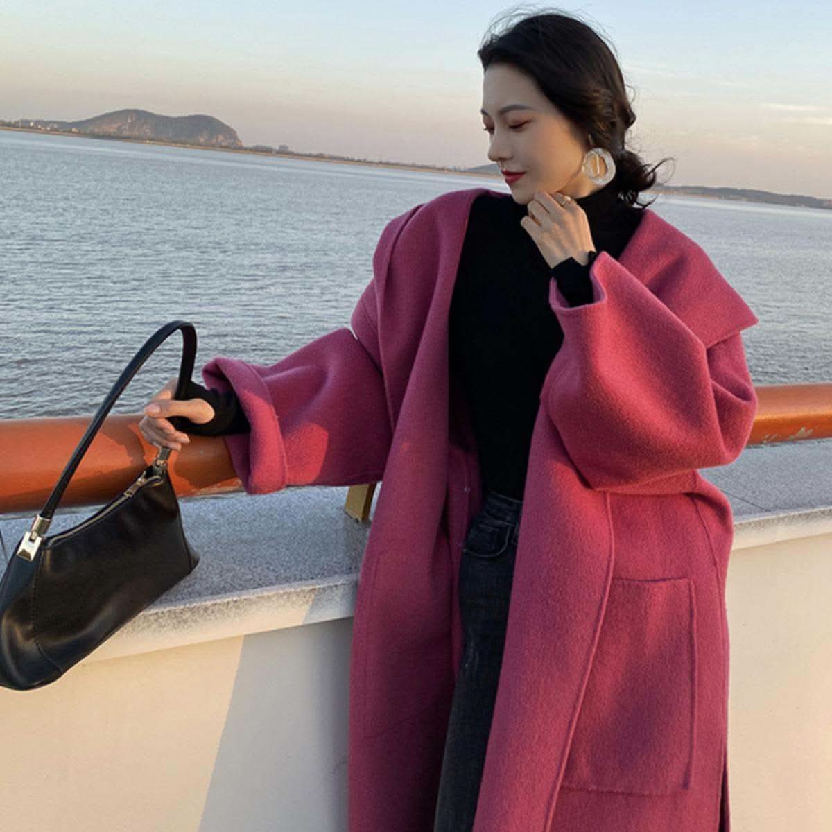 <高品質ウール100%>【動画あり】ローズピンクオーバーコート - select store mirror me<高品質ウール100%>【動画あり】ローズピンクオーバーコート52759490select store mirror meselect store mirror me52759490XS