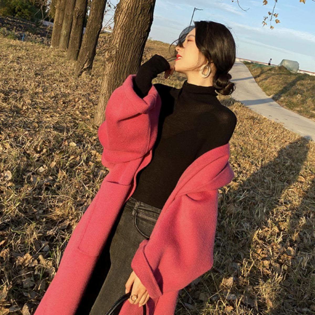 <高品質ウール100%>【動画あり】ローズピンクオーバーコート - select store mirror me<高品質ウール100%>【動画あり】ローズピンクオーバーコート52759490select store mirror meselect store mirror me52759490XS