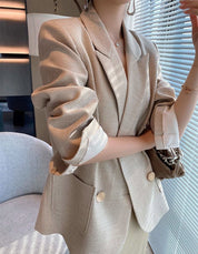 【動画あり】デザインボタン上質素材ダブルブレストジャケット - select store mirror me【動画あり】デザインボタン上質素材ダブルブレストジャケット101154662mirror meselect store mirror me101154662XS