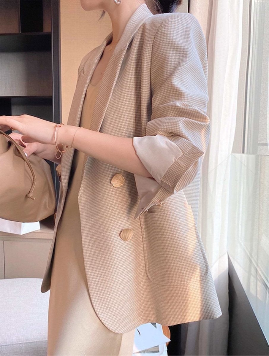 【動画あり】デザインボタン上質素材ダブルブレストジャケット - select store mirror me【動画あり】デザインボタン上質素材ダブルブレストジャケット101154662mirror meselect store mirror me101154662XS