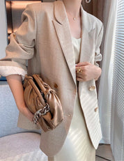 【動画あり】デザインボタン上質素材ダブルブレストジャケット - select store mirror me【動画あり】デザインボタン上質素材ダブルブレストジャケット101154662mirror meselect store mirror me101154662XS