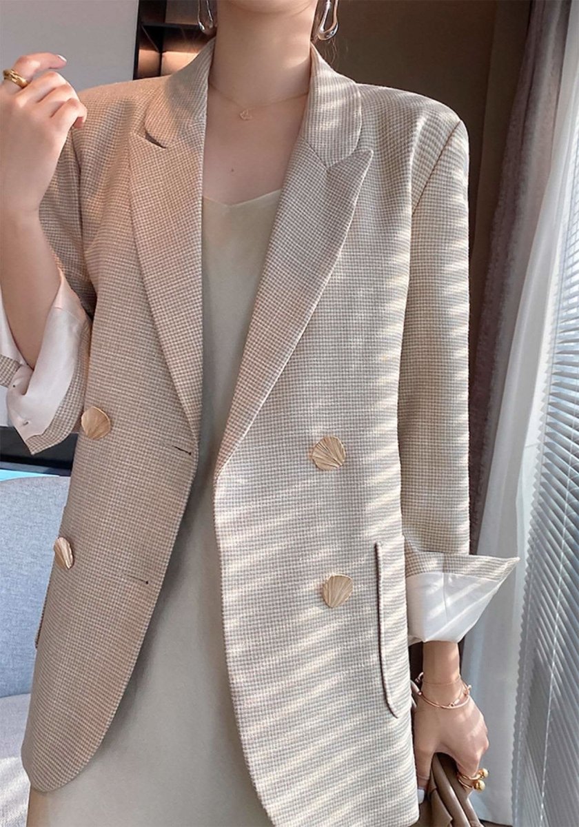 【動画あり】デザインボタン上質素材ダブルブレストジャケット - select store mirror me【動画あり】デザインボタン上質素材ダブルブレストジャケット101154662mirror meselect store mirror me101154662XS