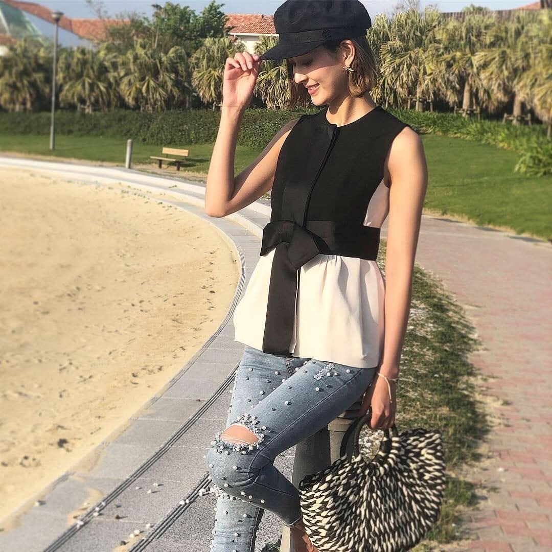 【殿堂入り】リボン付きコントラストノースリジャケット - select store mirror me【殿堂入り】リボン付きコントラストノースリジャケット101999623mirror meselect store mirror me101999623S