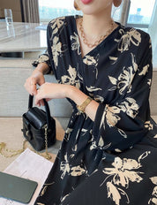 【動画あり】シックフラワーデザインポケットミドル丈ワンピース - select store mirror me【動画あり】シックフラワーデザインポケットミドル丈ワンピース108232530mirror meselect store mirror me108232530S