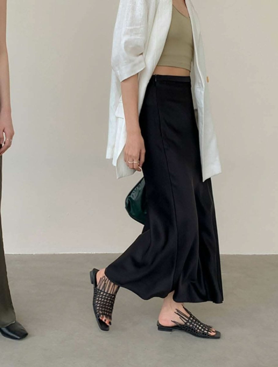 【動画あり】春カラーサテンロングスカート 11色展開 - select store mirror me【動画あり】春カラーサテンロングスカート 11色展開199897410mirror meselect store mirror me199897410ホワイトS