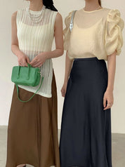 【動画あり】春カラーサテンロングスカート 11色展開 - select store mirror me【動画あり】春カラーサテンロングスカート 11色展開199897410mirror meselect store mirror me199897410ホワイトS