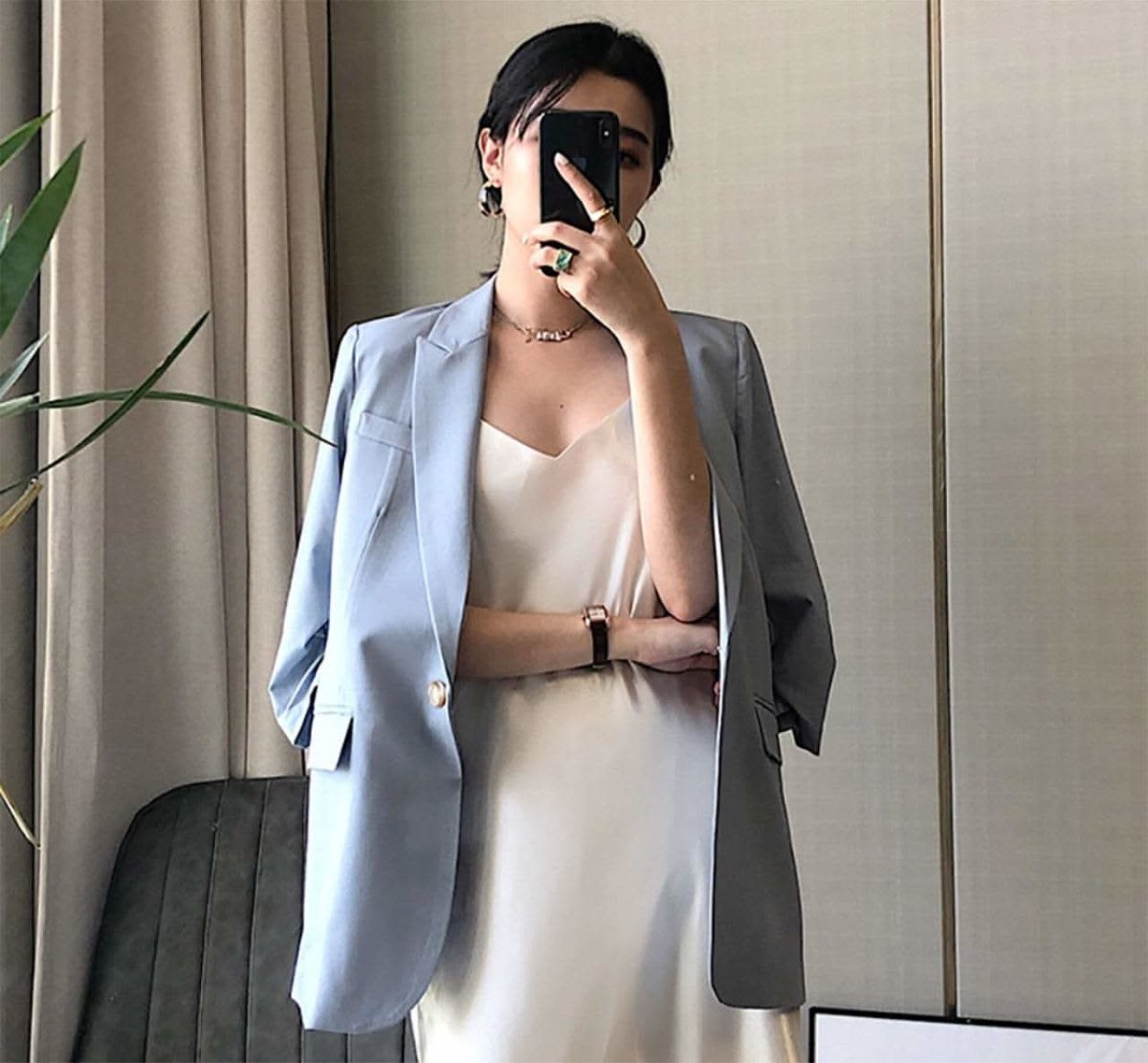 【動画あり】ライトブルーシンプルテーラードジャケット - select store mirror me【動画あり】ライトブルーシンプルテーラードジャケット113184005mirror meselect store mirror me113184005XS