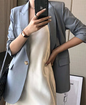 【動画あり】ライトブルーシンプルテーラードジャケット - select store mirror me【動画あり】ライトブルーシンプルテーラードジャケット113184005mirror meselect store mirror me113184005XS