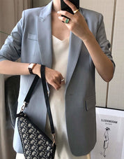 【動画あり】ライトブルーシンプルテーラードジャケット - select store mirror me【動画あり】ライトブルーシンプルテーラードジャケット113184005mirror meselect store mirror me113184005XS