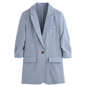 【動画あり】ライトブルーシンプルテーラードジャケット - select store mirror me【動画あり】ライトブルーシンプルテーラードジャケット113184005mirror meselect store mirror me113184005XS