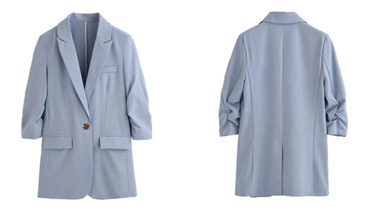 【動画あり】ライトブルーシンプルテーラードジャケット - select store mirror me【動画あり】ライトブルーシンプルテーラードジャケット113184005mirror meselect store mirror me113184005XS