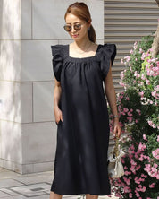 【動画あり】スクエアネックショルダーフリルブラックワンピース - select store mirror me【動画あり】スクエアネックショルダーフリルブラックワンピース118319233mirror meselect store mirror me118319233S