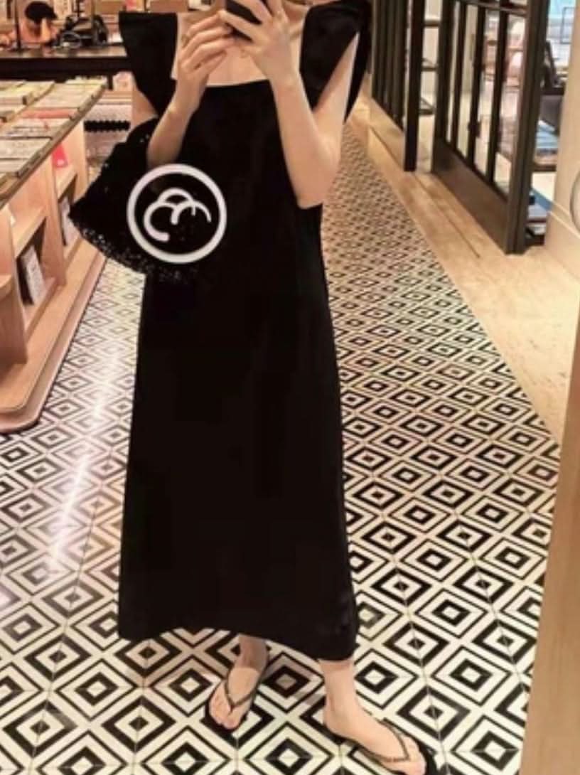 【動画あり】スクエアネックショルダーフリルブラックワンピース - select store mirror me【動画あり】スクエアネックショルダーフリルブラックワンピース118319233mirror meselect store mirror me118319233S