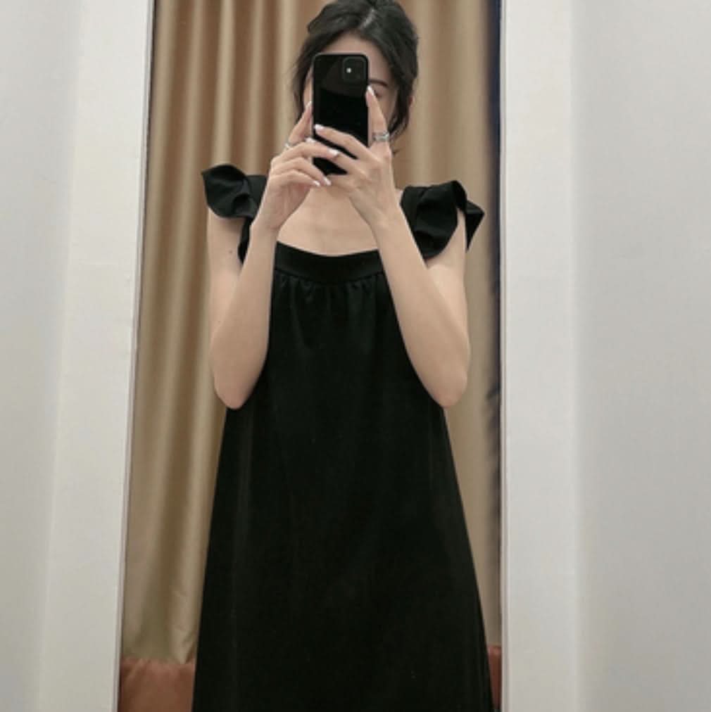 【動画あり】スクエアネックショルダーフリルブラックワンピース - select store mirror me【動画あり】スクエアネックショルダーフリルブラックワンピース118319233mirror meselect store mirror me118319233S